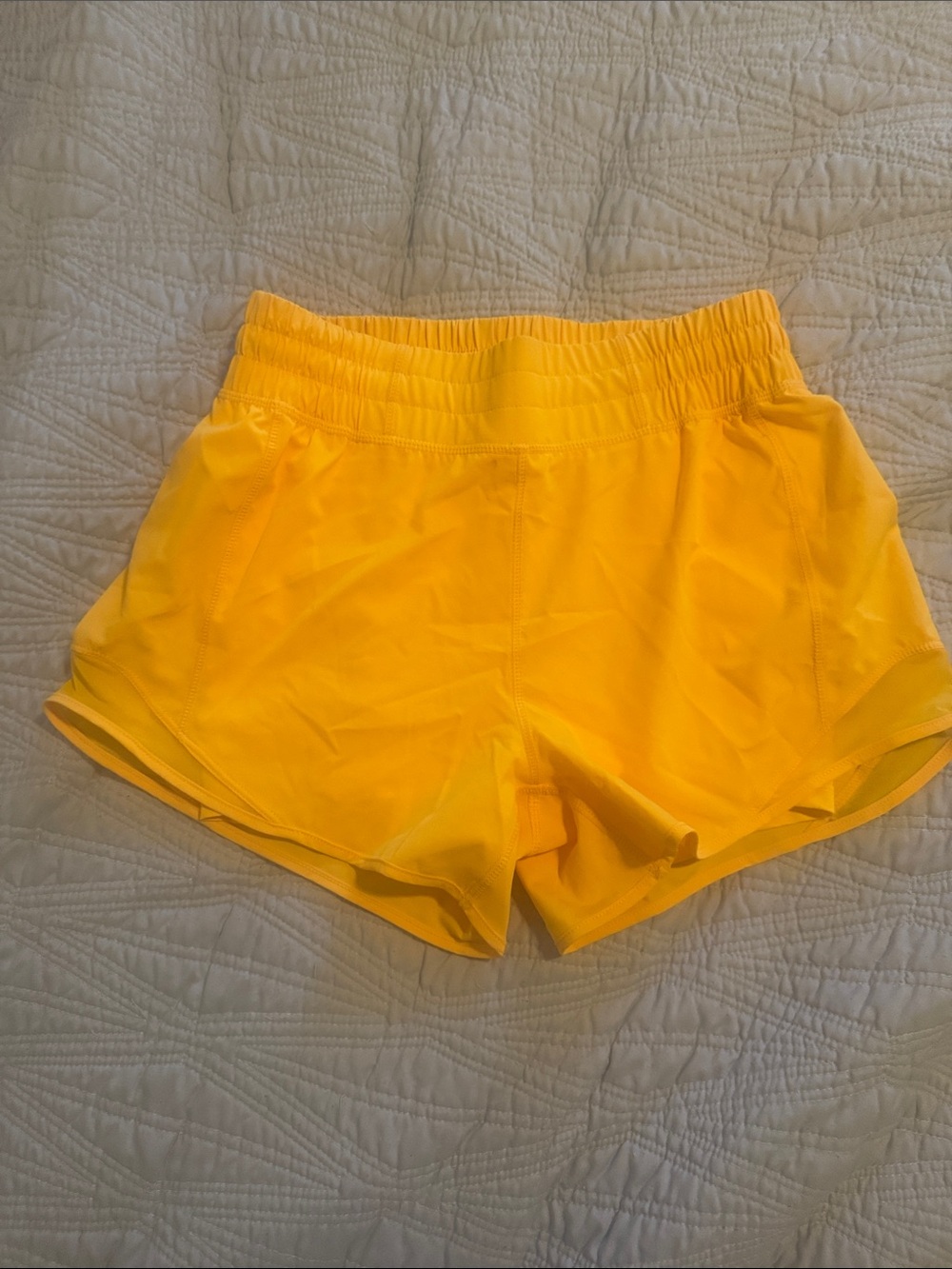 Mondetta Bright Yellow Athletic Shorts